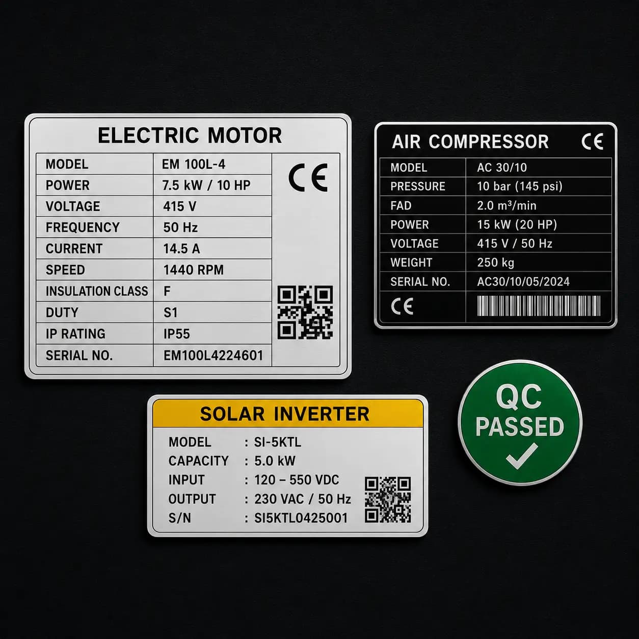 Specification Labels